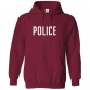 Police Classic Unisex Kids and Adults Pullover Hoodie